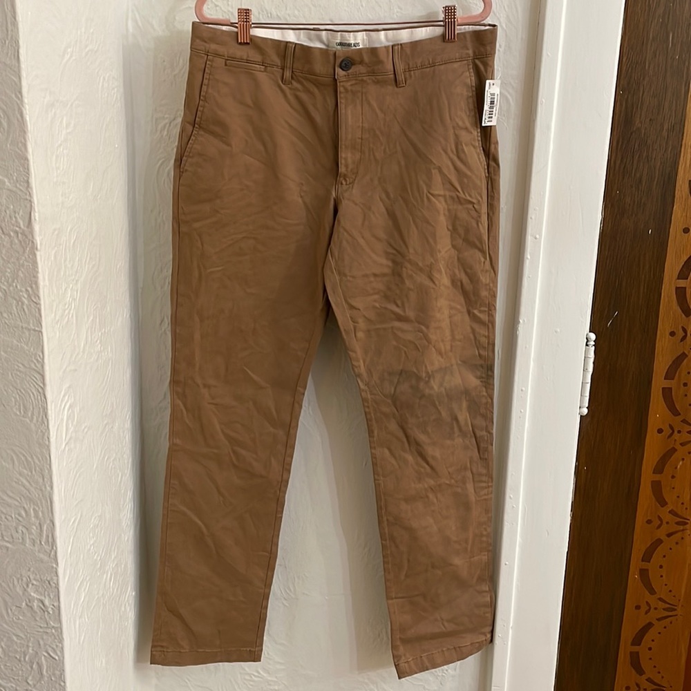 GOODTHREADS Men’s Slim Woven Chico Pants Size 33x32